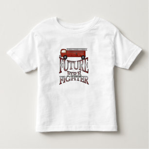 T-shirt Pour Les Tous Petits Sapeur-pompier d'avenir de pompe à incendie