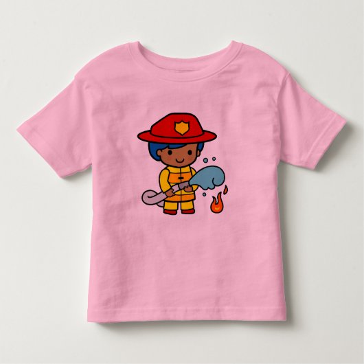 T-shirt Pour Les Tous Petits Sapeur-pompier féminin (Devant)