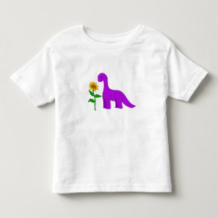 T-shirt Pour Les Tous Petits Sauropode et tournesol