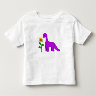 T-shirt Pour Les Tous Petits Sauropode et tournesol
