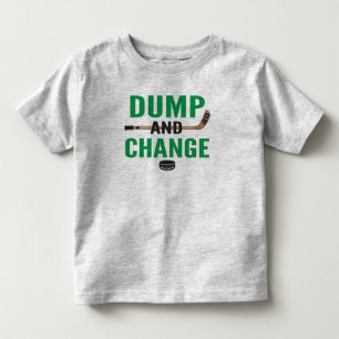 T-shirt Pour Les Tous Petits Sauts verts et changement de hockey