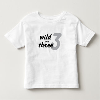 T-shirt Pour Les Tous Petits Sauvage et trois