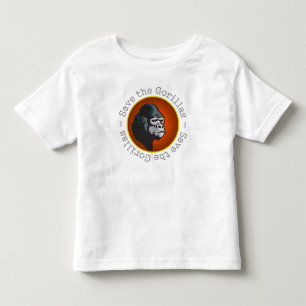 T-shirt Pour Les Tous Petits Sauvez les gorilles