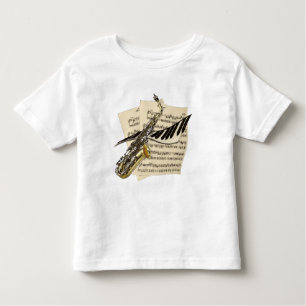 T-shirt Pour Les Tous Petits Saxophone et piano de musiciens