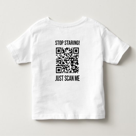T-shirt Pour Les Tous Petits Scan Me QR Code : Choisissez la gentillesse chaque (Dos)