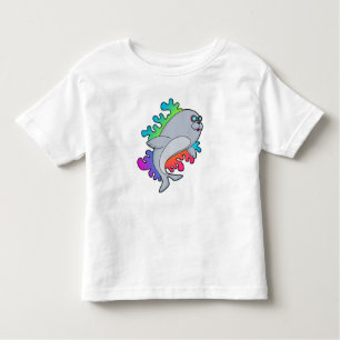 T-shirt Pour Les Tous Petits Sceau avec lunettes