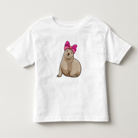 T-shirt Pour Les Tous Petits Sceau avec ruban (Devant)