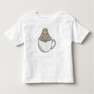 T-shirt Pour Les Tous Petits Sceau avec tasse de café