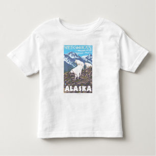 T-shirt Pour Les Tous Petits Scène de chèvres de montagne - Ketchikan, Alaska