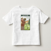 T-shirt Pour Les Tous Petits Scène de MaineGolfing (Devant)