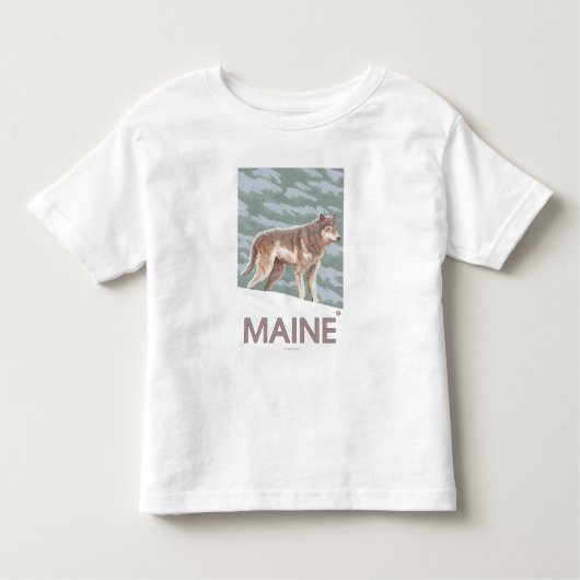 T-shirt Pour Les Tous Petits Scène de MaineWolf (Devant)