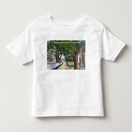 T-shirt Pour Les Tous Petits Scène de rue des résidences (Devant)