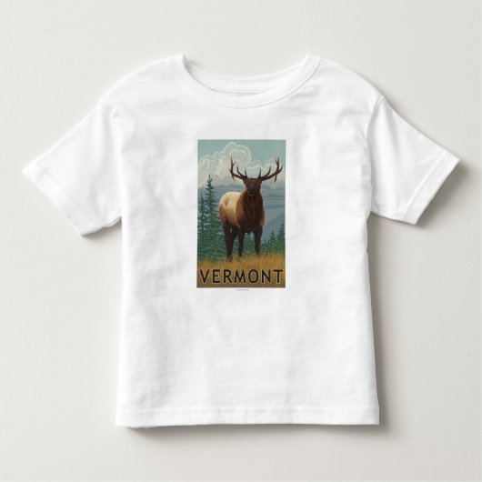 T-shirt Pour Les Tous Petits Scène de VermontElk (Devant)