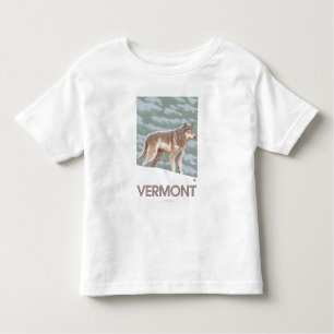 T-shirt Pour Les Tous Petits Scène de VermontWolf