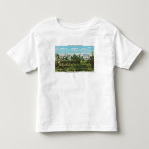 T-shirt Pour Les Tous Petits Scène du village des pionniers en parc de rivièr