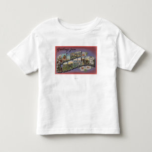 T-shirt Pour Les Tous Petits Scènes du nord de lettre de CarolinaLarge