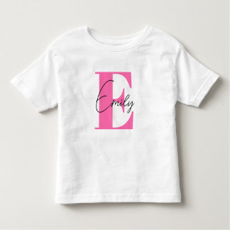 T-shirt Pour Les Tous Petits School Shirt for Girl, Custom Girls Name Shirt