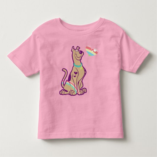 T-shirt Pour Les Tous Petits Scooby-Doo arc-en-ciel (Devant)