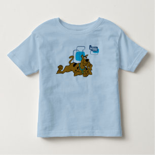 T-shirt Pour Les Tous Petits Scooby-Doo Carré Rétro Couché
