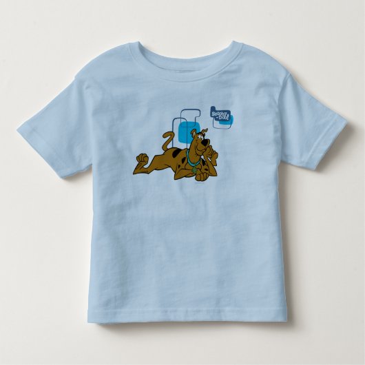 T-shirt Pour Les Tous Petits Scooby-Doo Carré Rétro Couché (Devant)