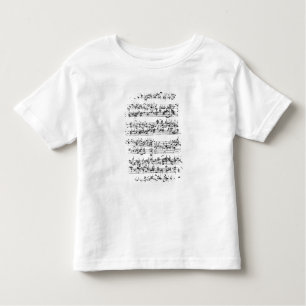 T-shirt Pour Les Tous Petits Score de musique de Johann Sebastian Bach