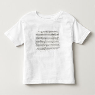 T-shirt Pour Les Tous Petits Score pour le 3ème mouvement du 5ème symphonie