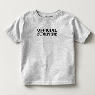 T-shirt Pour Les Tous Petits Scottish Pride Officielle Kilt Inspecteur Scottish