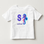 T-shirt Pour Les Tous Petits Seaside Seahorse Tee for Toddlers (Devant)