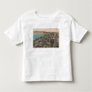 T-shirt Pour Les Tous Petits Seattle, WAAerial de Seattle du centre et baie