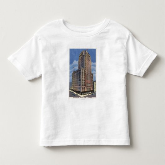 T-shirt Pour Les Tous Petits Seattle, Washington - vue de Washington (Devant)
