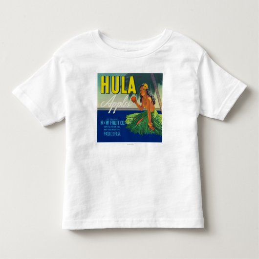 T-shirt Pour Les Tous Petits Seattle, WashingtonHula Apple marquent (Devant)