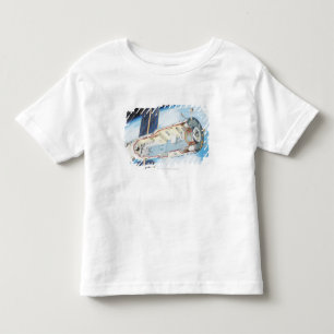 T-shirt Pour Les Tous Petits Section transversale de station spatiale actionné