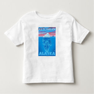 T-shirt Pour Les Tous Petits Section transversale d'iceberg - Ketchikan, Alaska