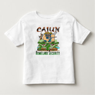 T-shirt Pour Les Tous Petits Sécurité de patrie de Cajun