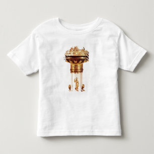 T-shirt Pour Les Tous Petits Sel debout, cristal de roche avec la jeune truie