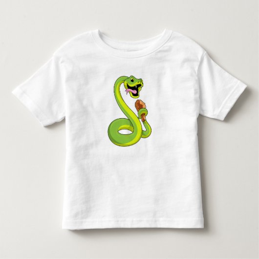 T-shirt Pour Les Tous Petits Serpent au poulet (Devant)