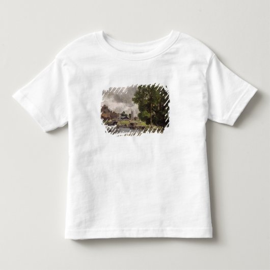 T-shirt Pour Les Tous Petits Serrure et moulin de John Constable | Dedham (Devant)