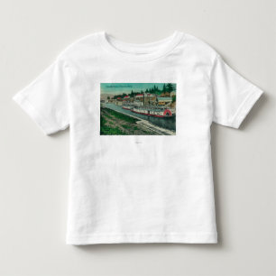 T-shirt Pour Les Tous Petits Serrures de cascade sur le fleuve Columbia