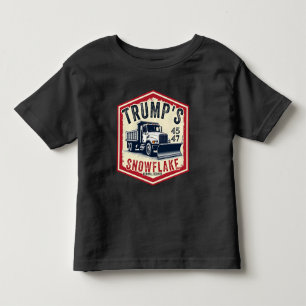 T-shirt Pour Les Tous Petits Service de déneigement de flocon de Trump Noël drô