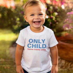 T-shirt Pour Les Tous Petits Seul Enfant Expirant Funny Blue Big Brother