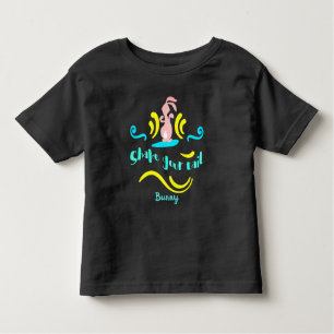T-shirt Pour Les Tous Petits Shake Your Tail Bunny Dancing Rabbit