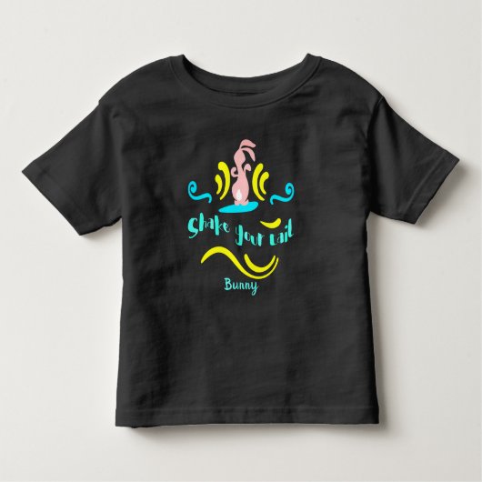 T-shirt Pour Les Tous Petits Shake Your Tail Bunny Dancing Rabbit (Devant)