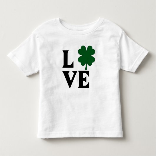 T-shirt Pour Les Tous Petits Shamrock Love Design (Devant)