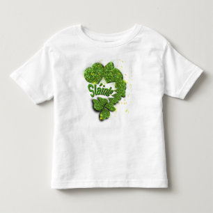 T-shirt Pour Les Tous Petits Shamrocks verts   Coeurs étincelants ShainteT-Shir
