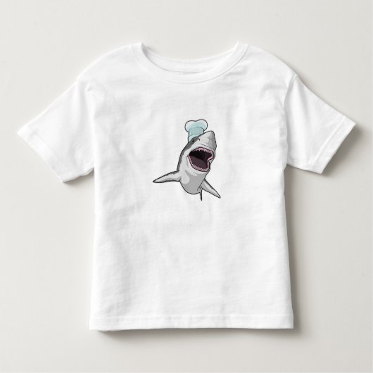 T-shirt Pour Les Tous Petits Shark as Cook (Devant)