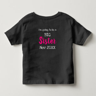 T-shirt Pour Les Tous Petits shhhh j'ai une grande soeur secrète personnalisab