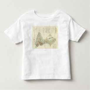 T-shirt Pour Les Tous Petits Shizuoka-ken, carte de JapanPanoramic