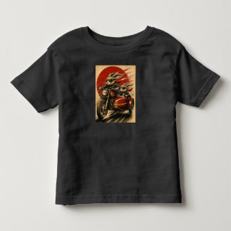 T-shirt Pour Les Tous Petits Side-car de moto lapin