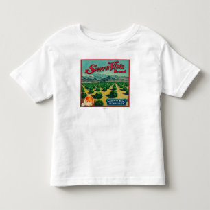 T-shirt Pour Les Tous Petits Sierra étiquette de caisse d'agrume de marque de