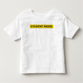 T-shirt Pour Les Tous Petits Signal d'avertissement "Etudiant Rider" Equestre d (Devant)